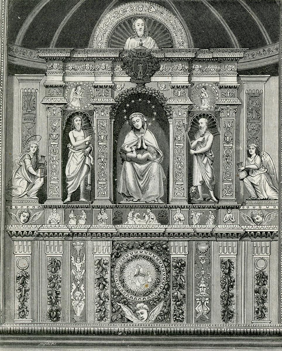 Giuseppe Barberis Altare in Terracotta Smaltata Di Giovanni Di Andrea Della Robbia 1898 Fine Art Print