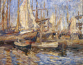 Pyotr Konchalovsky Arkhangelsk. Ships in Port. 1903 Fine Art Print