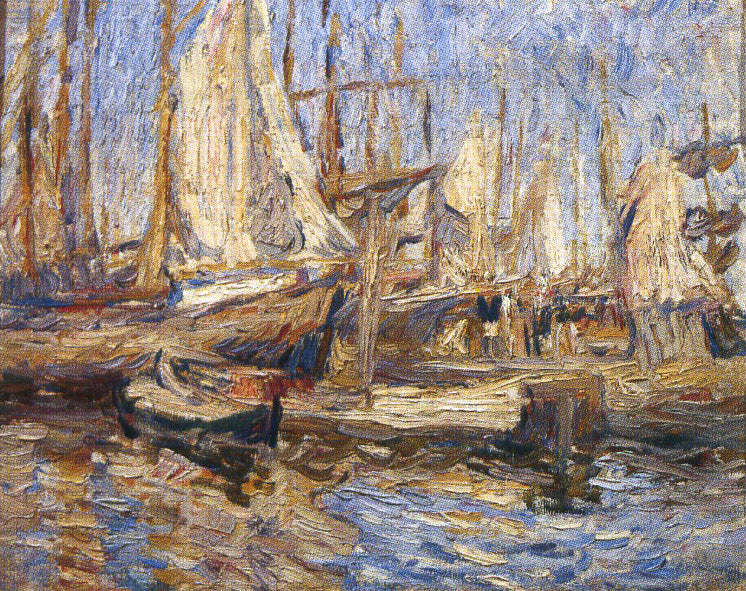 Pyotr Konchalovsky Arkhangelsk. Ships in Port. 1903 Fine Art Print