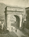 Giuseppe Barberis Arco Di Cesare Augusto a Susa 1890 Fine Art Print