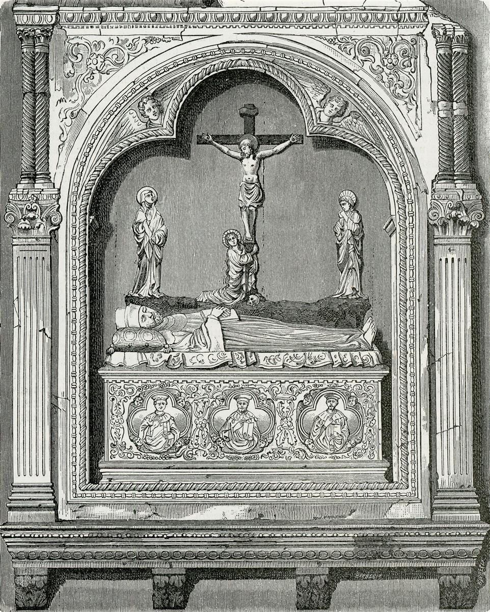 Giuseppe Barberis Mausoleo Di Mess. Rozzello, Nella Chiesa Di San Francesco 1895 Fine Art Print