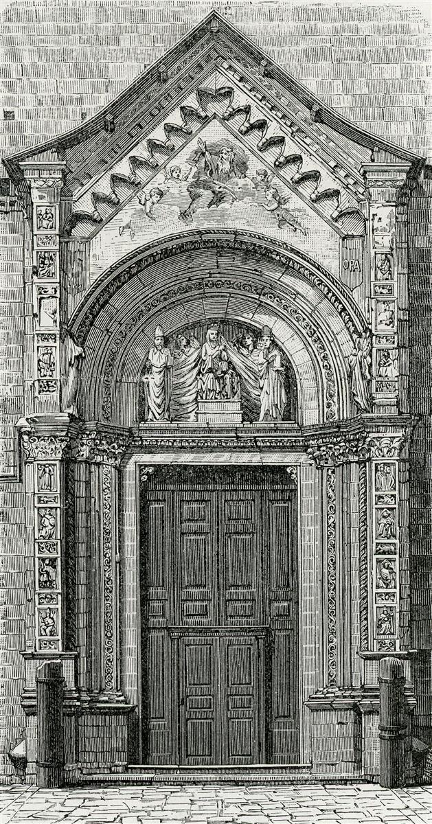 Giuseppe Barberis Porta Laterale Della Cattedrale 1895 Fine Art Print