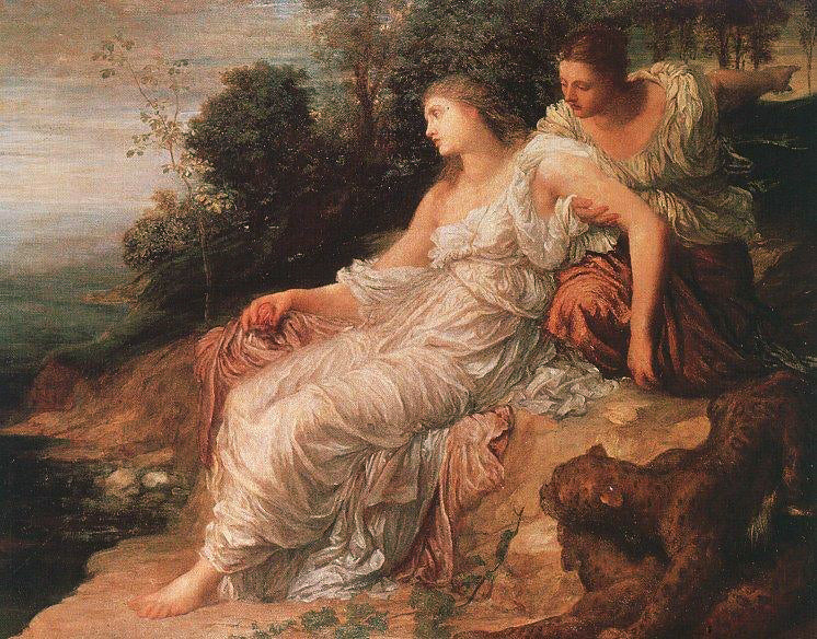 George Frederick Watts Ariadne on the Island of Naxos 1875 Fine Art Print