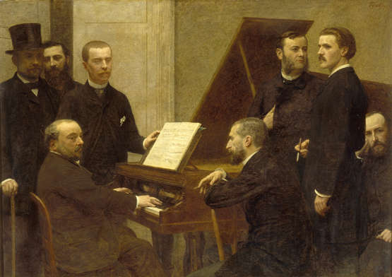 Henri Fantin-Latour Around the Piano 1885 Fine Art Print