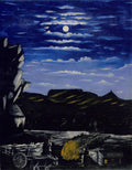 Niko Pirosmani Arsenali Mountain at night 1908 Fine Art Print