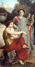 William-Adolphe Bouguereau Art and Literature 1867 Fine Art Print