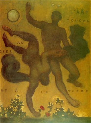 Xavier Mellery Art Verges on Heaven and Earth 1880 Fine Art Print