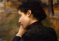 Émile Friant Female Profile. Studio For 'Lovers' (Autumn Evening) 1888 Fine Art Print