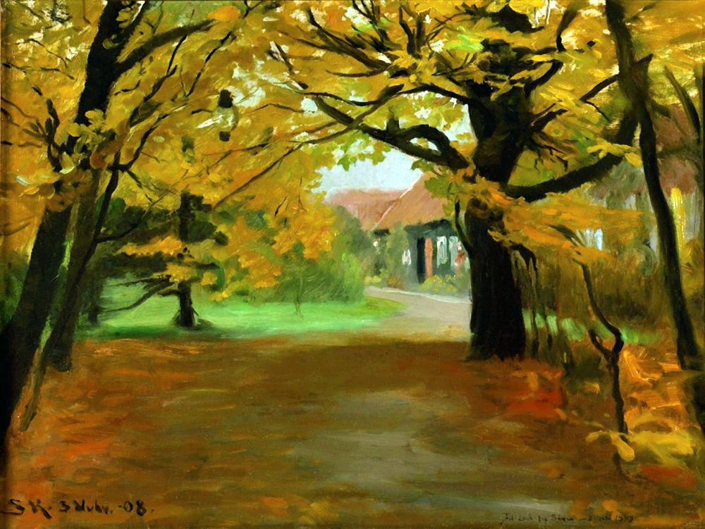 Peder Severin Kroyer Artist's House in Skagen Plantation 1908 Fine Art Print