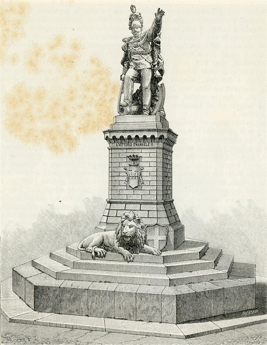 Giuseppe Barberis Monumento a Vittorio Emanuele II 1898 Fine Art Print