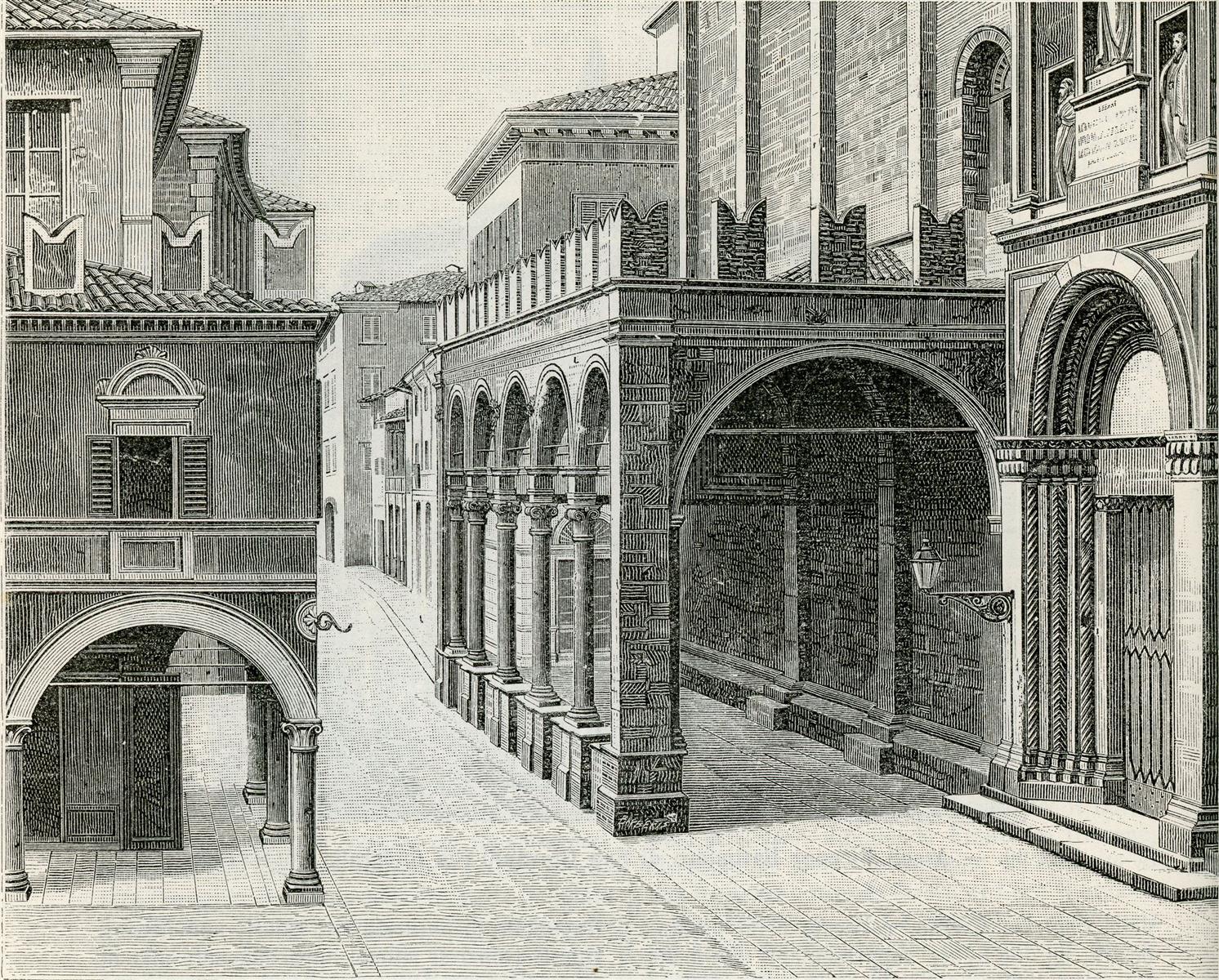 Giuseppe Barberis Portico Di San Francesco 1898 Fine Art Print
