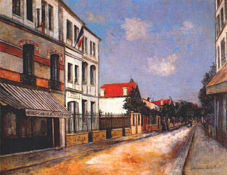 Maurice Utrillo Asnieres street 1914 Fine Art Print