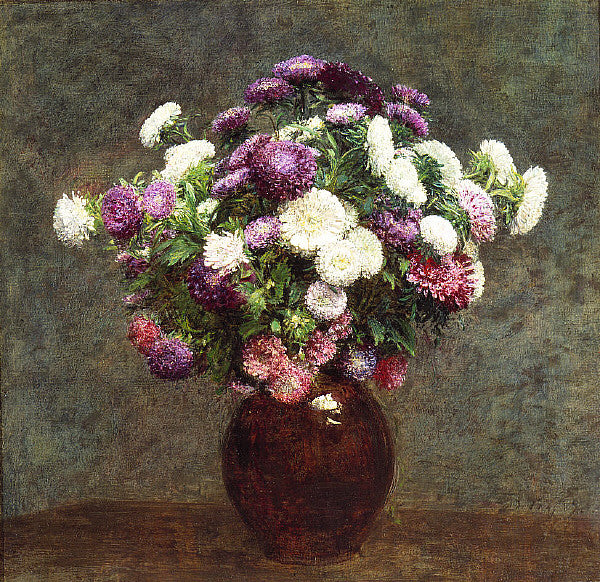 Henri Fantin-Latour Asters in a Vase 1875 Fine Art Print