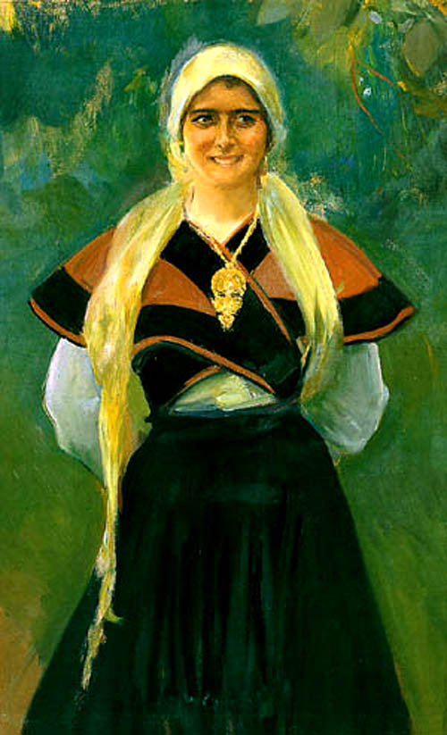Joaquín Sorolla Asturian girl 1903 Fine Art Print