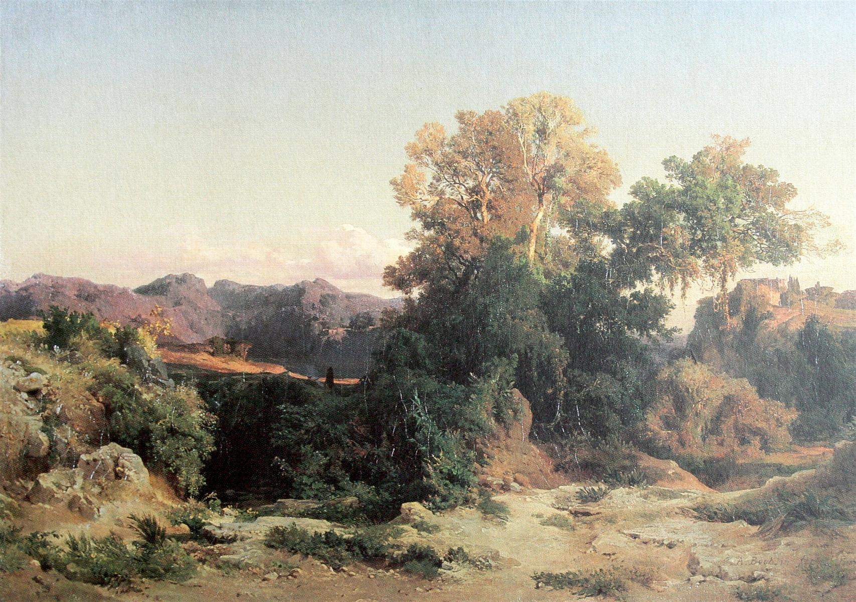 Arnold Böcklin At Alban Hills 1851 Fine Art Print