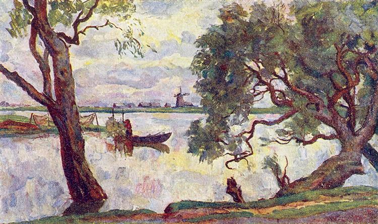 Pyotr Konchalovsky At Lake Ilmen 1928 Fine Art Print