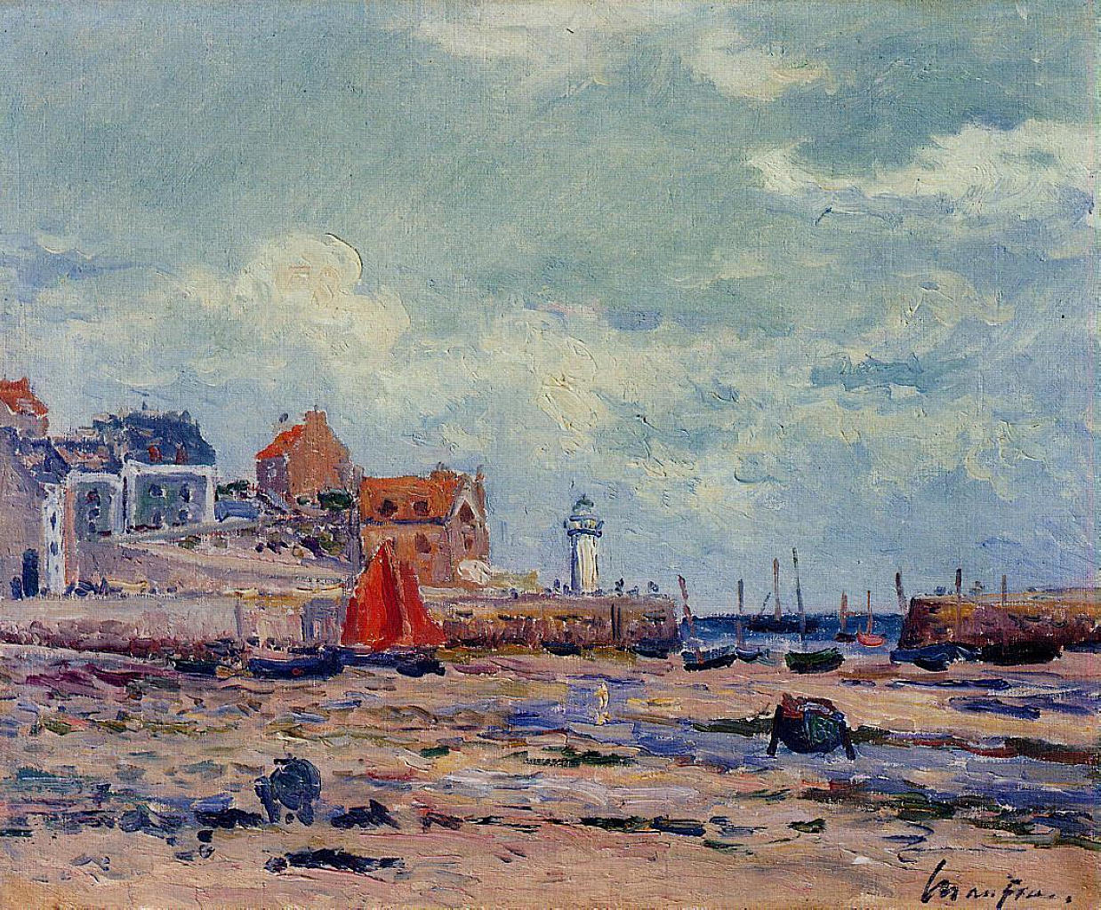 Maxime Maufra At Low Tide 1918 Fine Art Print