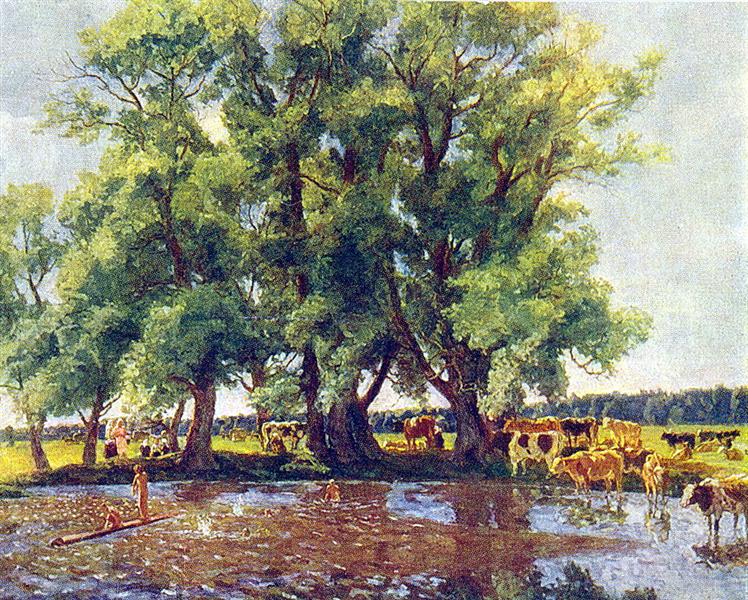 Pyotr Konchalovsky At Midday 1947 Fine Art Print
