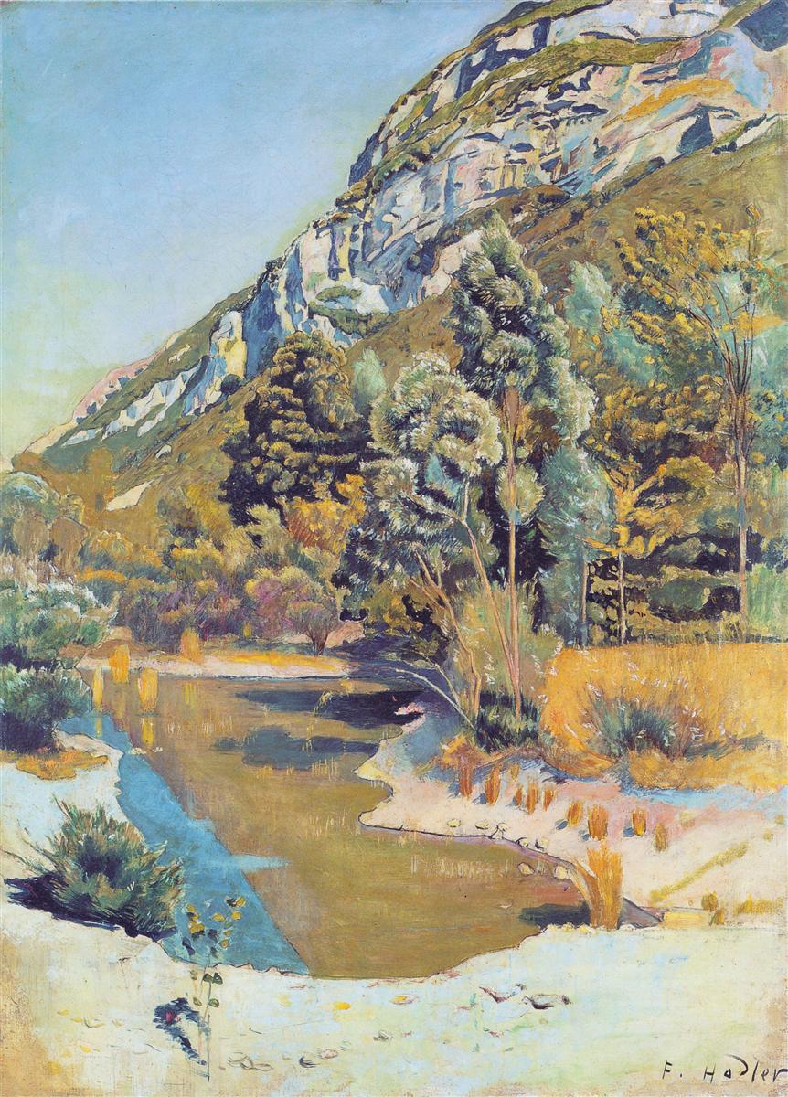 Ferdinand Hodler At the foot of the Petit Saleve 1890 Fine Art Print