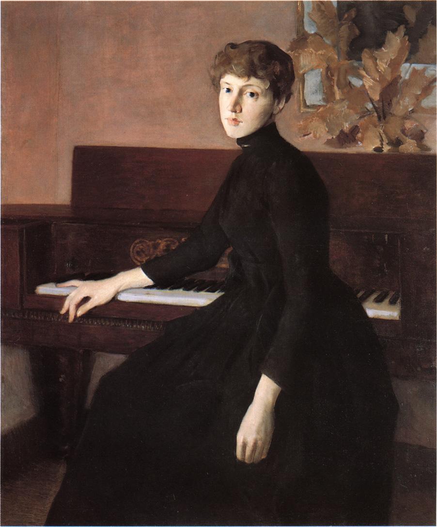 Julian Alden Weir At the Piano 1903 Fine Art Print