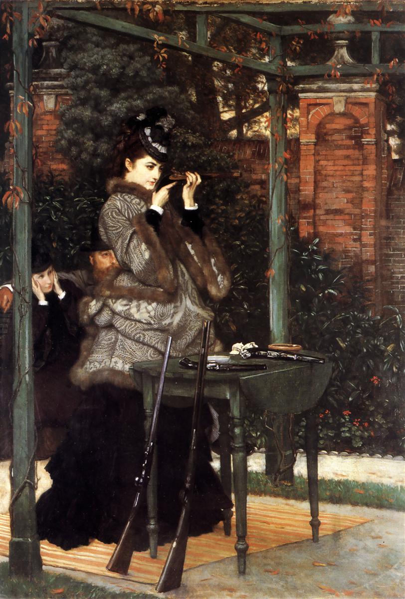 James Tissot At the Rifle Range 1869 Fine Art Print