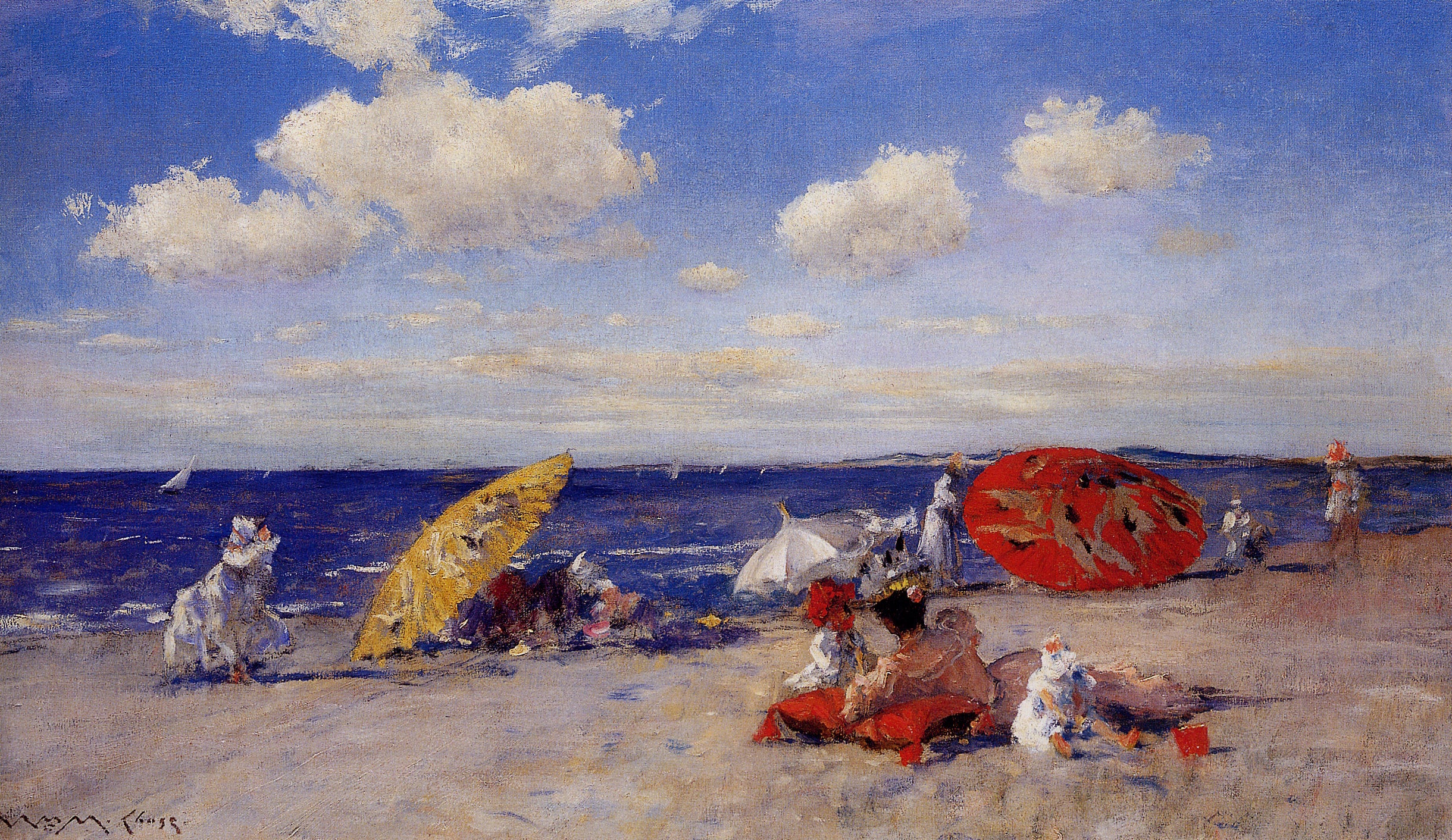 William Merritt Chase At the Seaside 1892 Fine Art Print