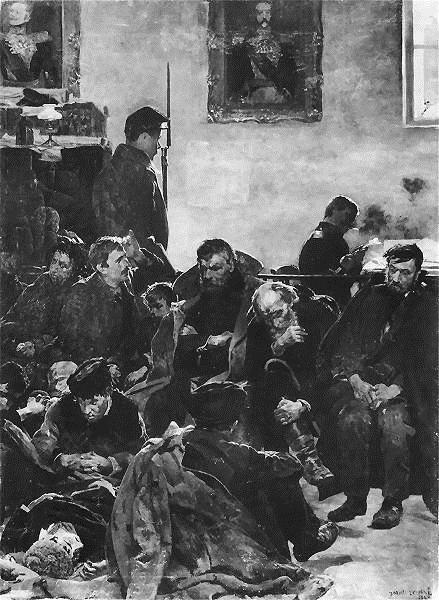Jacek Malczewski At the Stage (Siberians) 1890 Fine Art Print