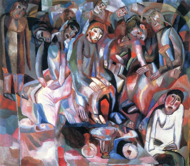 Pavel Filonov At the Table 1913 Fine Art Print