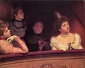 Federico Zandomeneghi At the Theater 1895 Fine Art Print