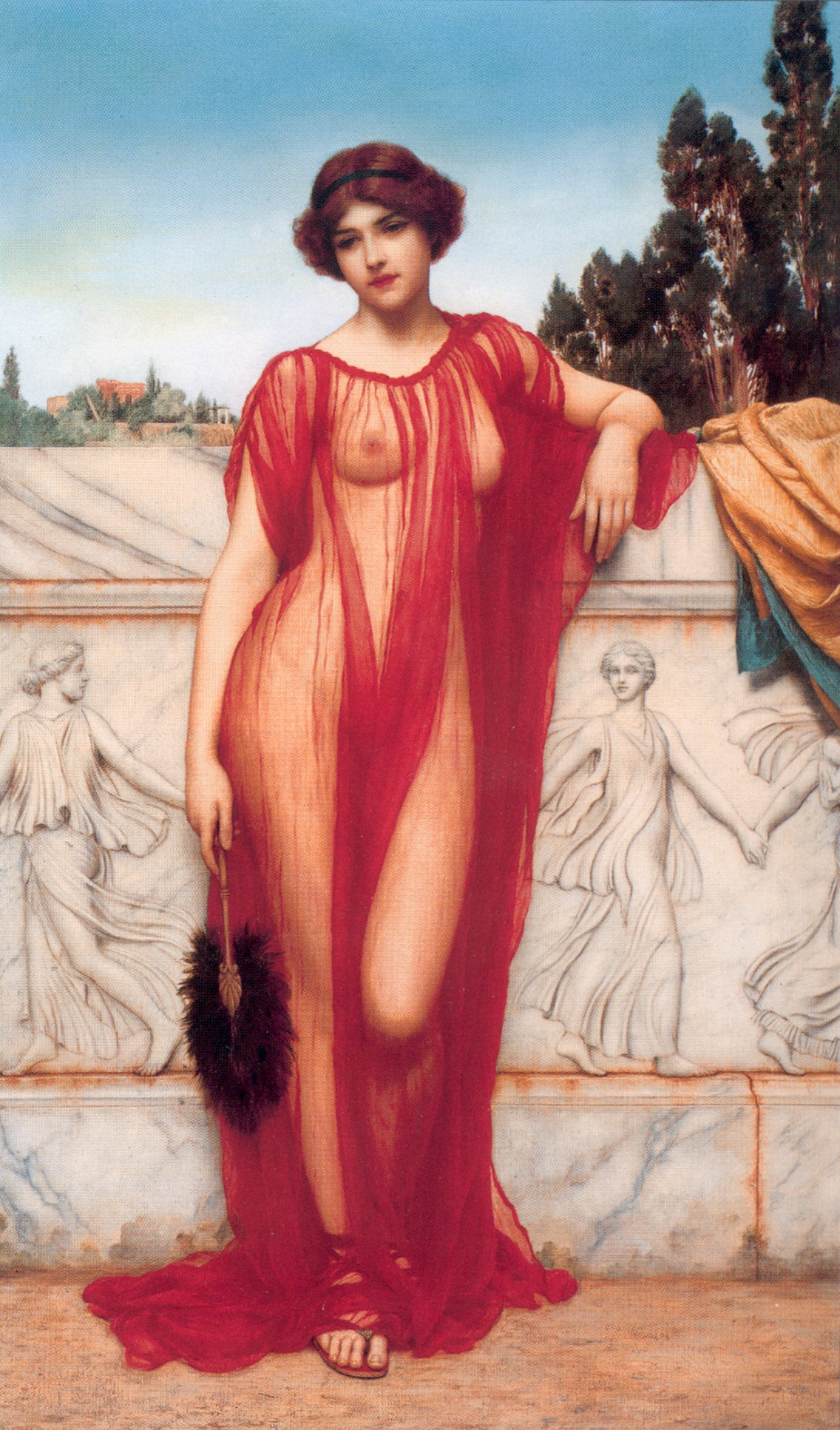 John William Godward Athenais 1908 Fine Art Print