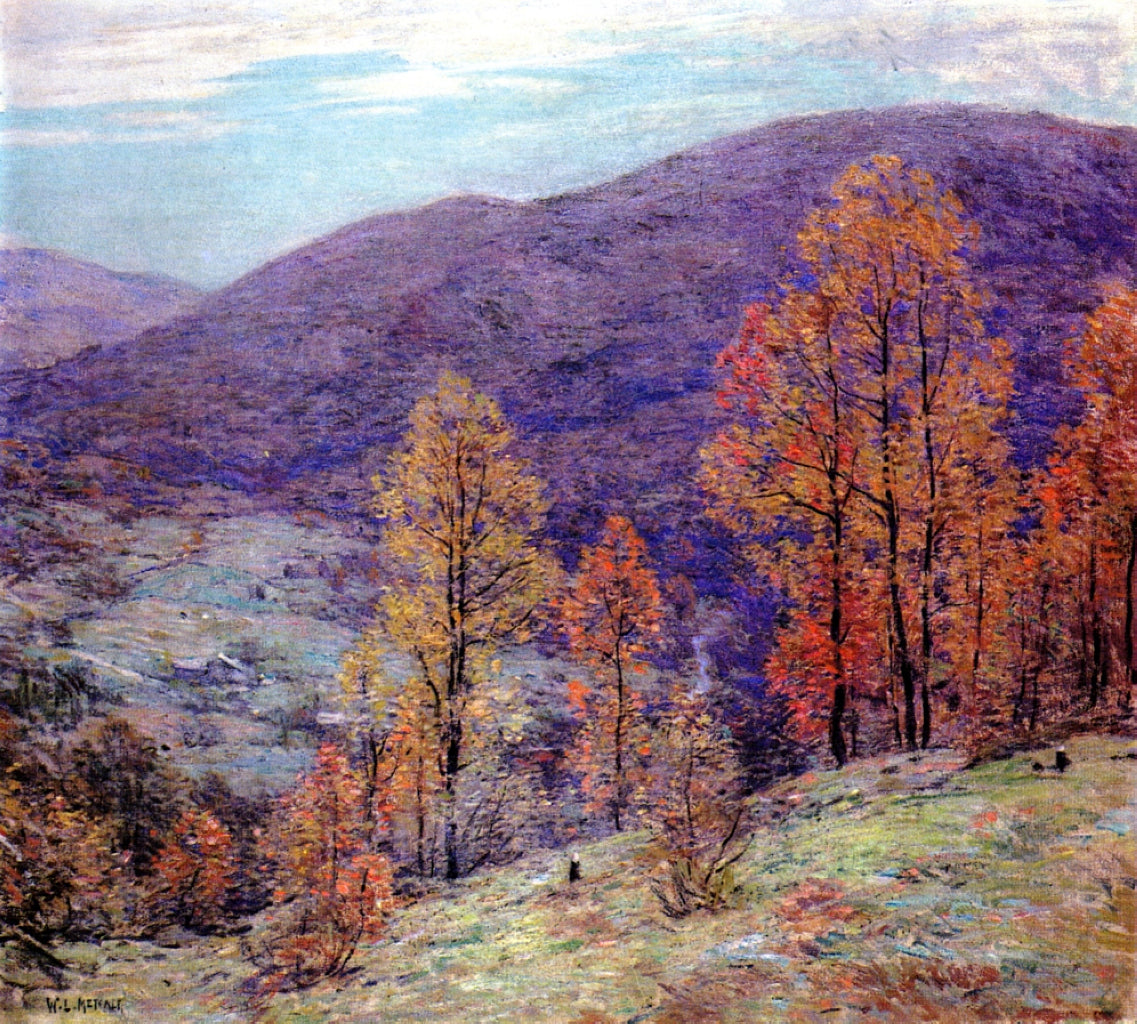 Willard Metcalf Autumn Glory 1900 Fine Art Print