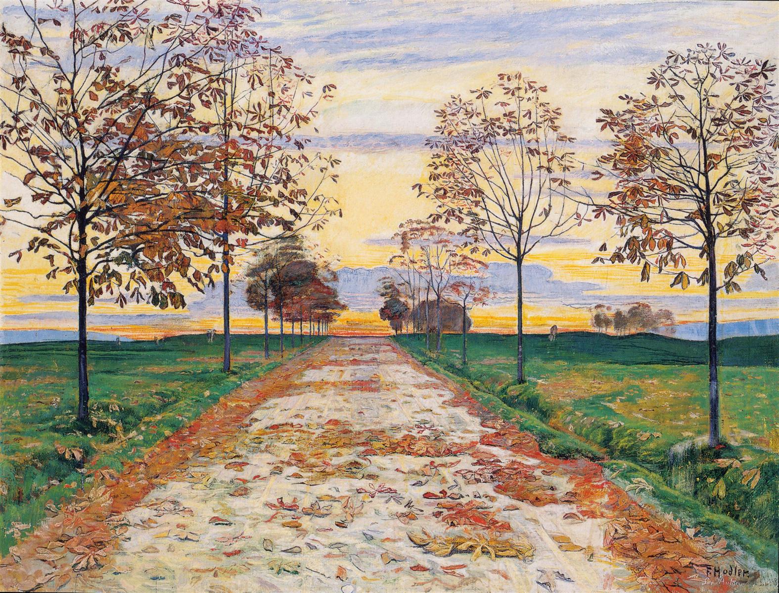 Ferdinand Hodler Autumn Evening 1892 Fine Art Print