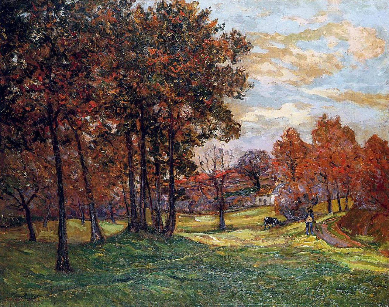 Maxime Maufra Autumn Landscape at Goulazon 1900 Fine Art Print