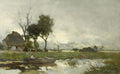 Johan Hendrik Weissenbruch Autumn Landscape 1870 Fine Art Print