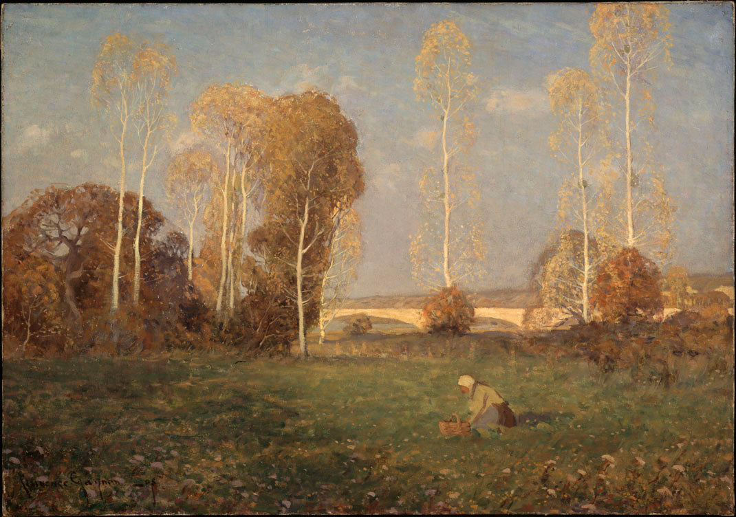 Clarence Gagnon Autumn, Pont-de-l'Arche 1905 Fine Art Print