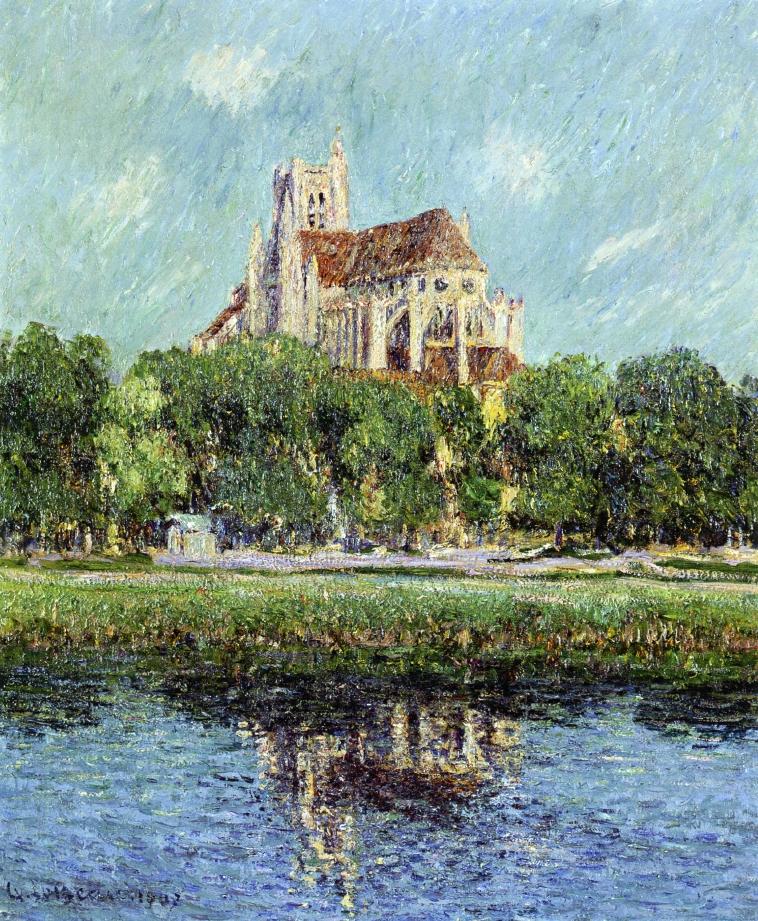 Gustave Loiseau Auxerre Cathedral 1907 Fine Art Print