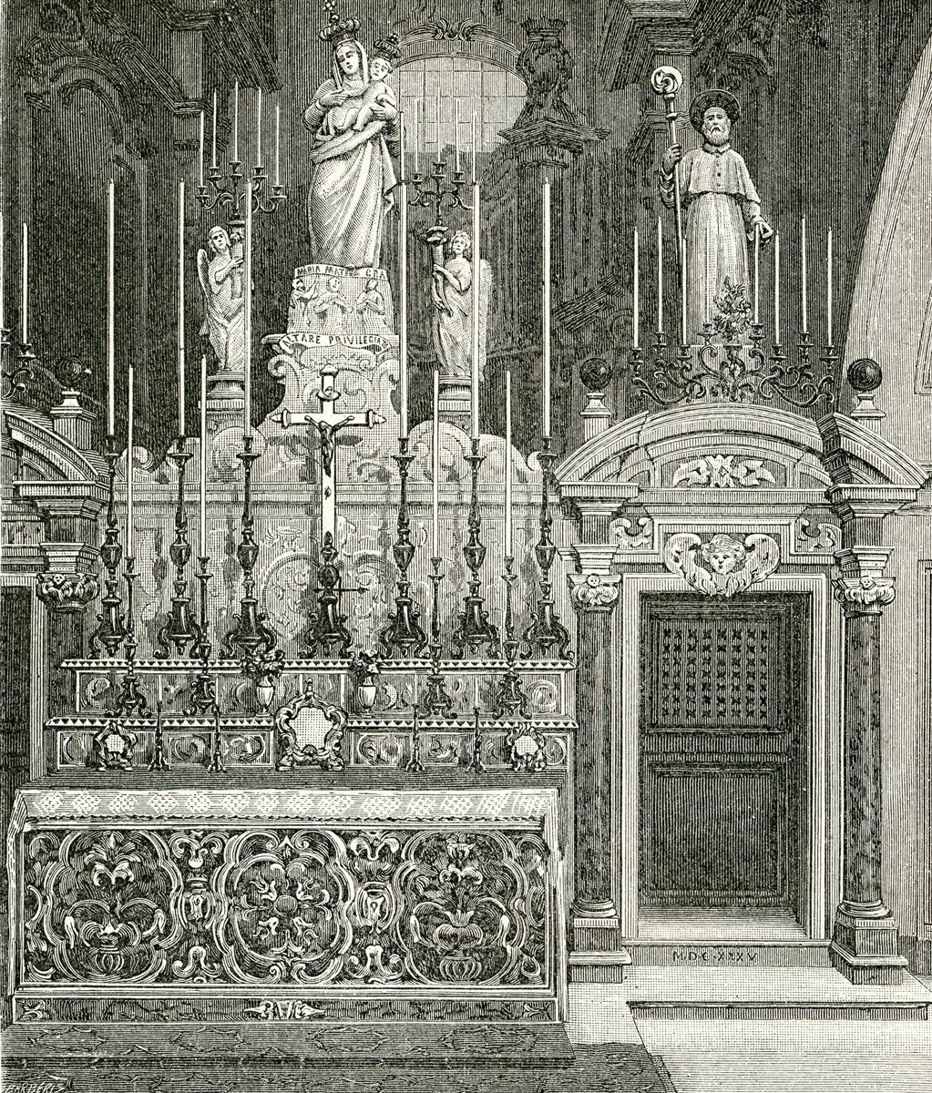 Giuseppe Barberis Altare Maggiore Nella Chiesa Di Montevergine 1898 Fine Art Print