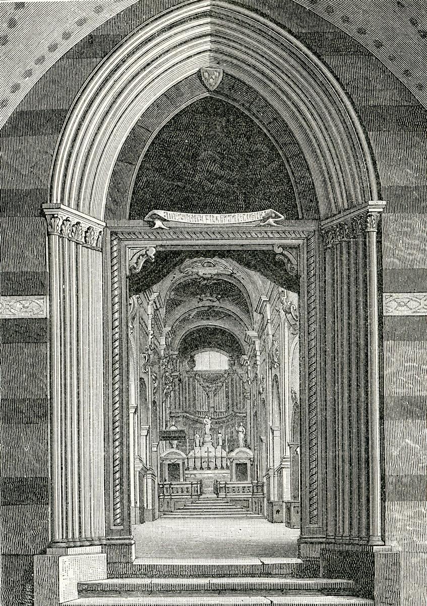 Giuseppe Barberis Porta Maggiore Della Chiesa Di Montevergine 1898 Fine Art Print
