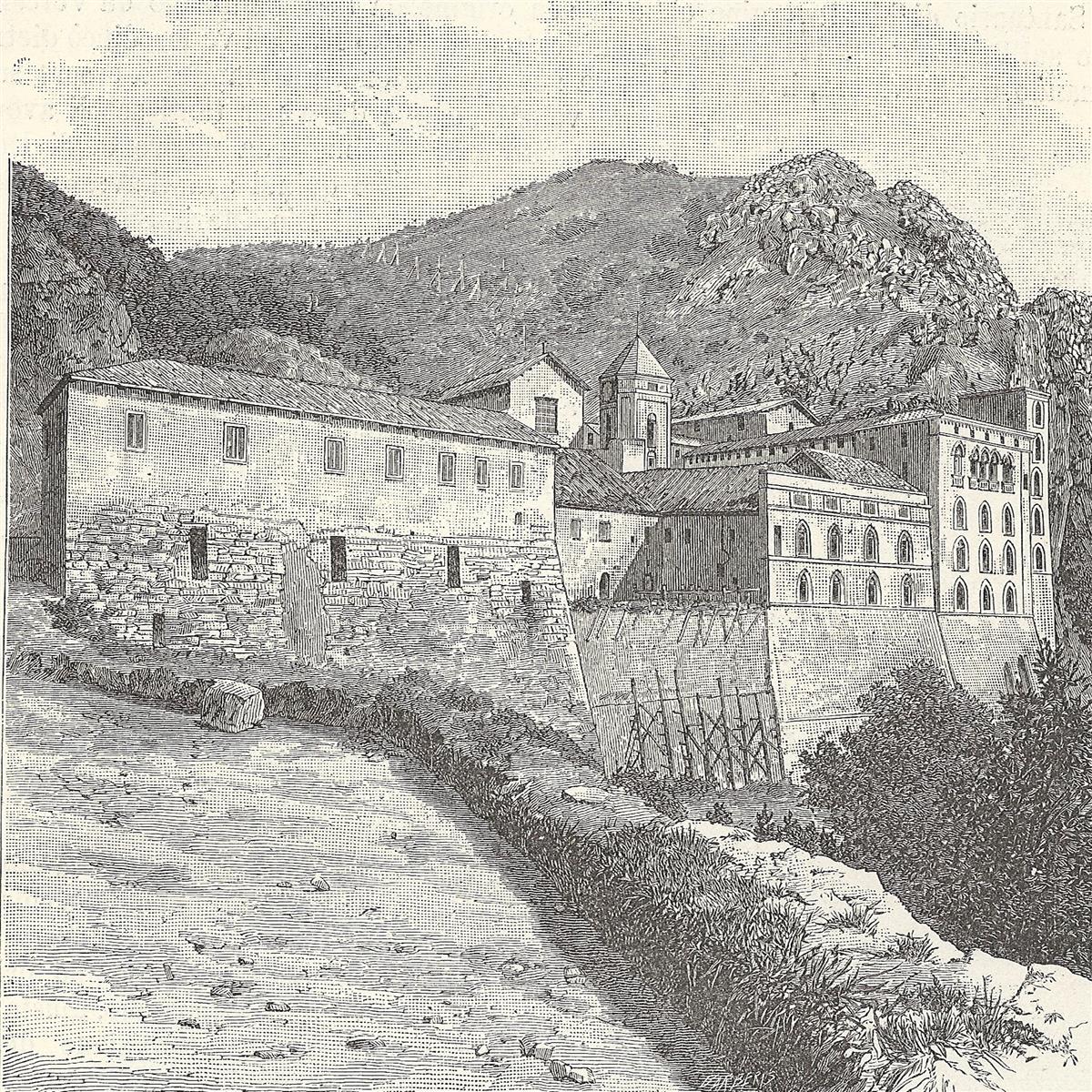 Giuseppe Barberis Prospetto Del Santuario Di Montevergine 1898 Fine Art Print
