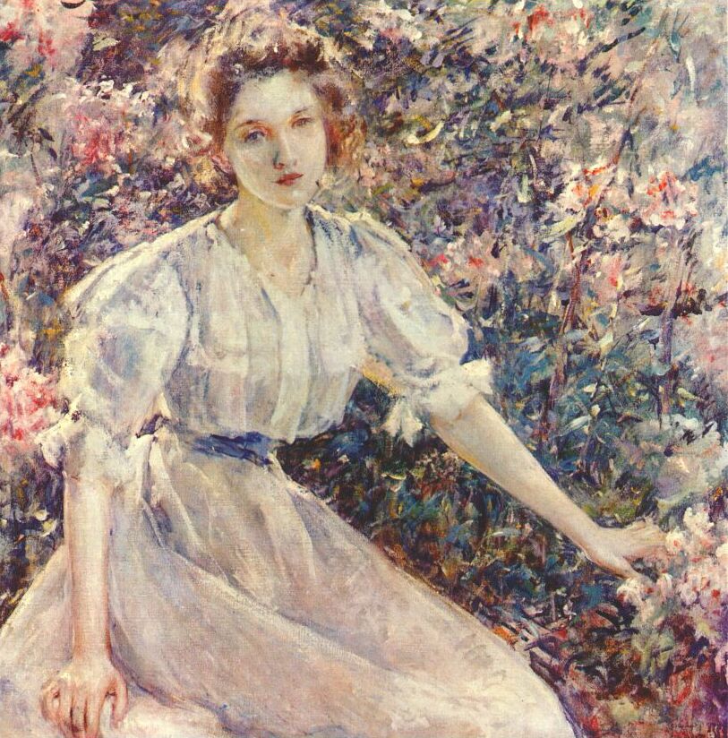 Robert Lewis Reid Azaleas 1929 Fine Art Print