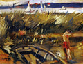 Lovis Corinth Punt in the Reeds at Muritzsee 1915 Fine Art Print