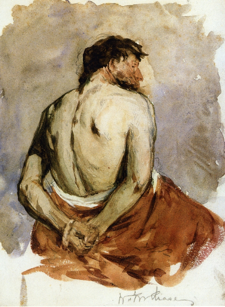 William Merritt Chase Back of a Male Figure 1885 Fine Art Print