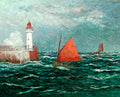 Maxime Maufra Back to Fishing boats in Belle-Isle-en-Mer 1910 Fine Art Print