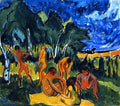 Max Pechstein Badende in Moritzburg 1910 Fine Art Print