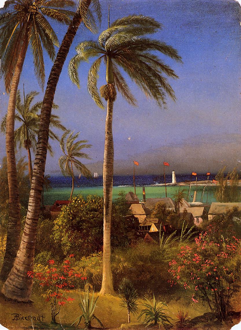 Albert Bierstadt Bahamian View 1879 Fine Art Print