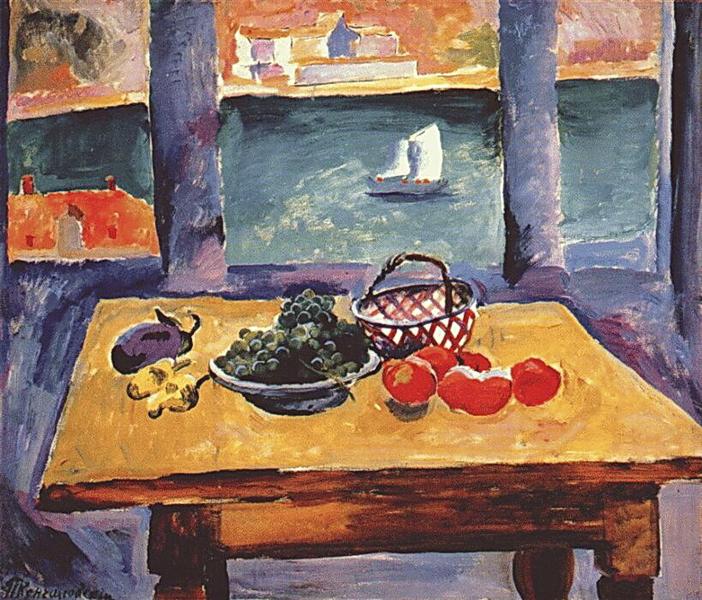Pyotr Konchalovsky Balaklava. The Window. (The Grapes on the Table). 1929 Fine Art Print