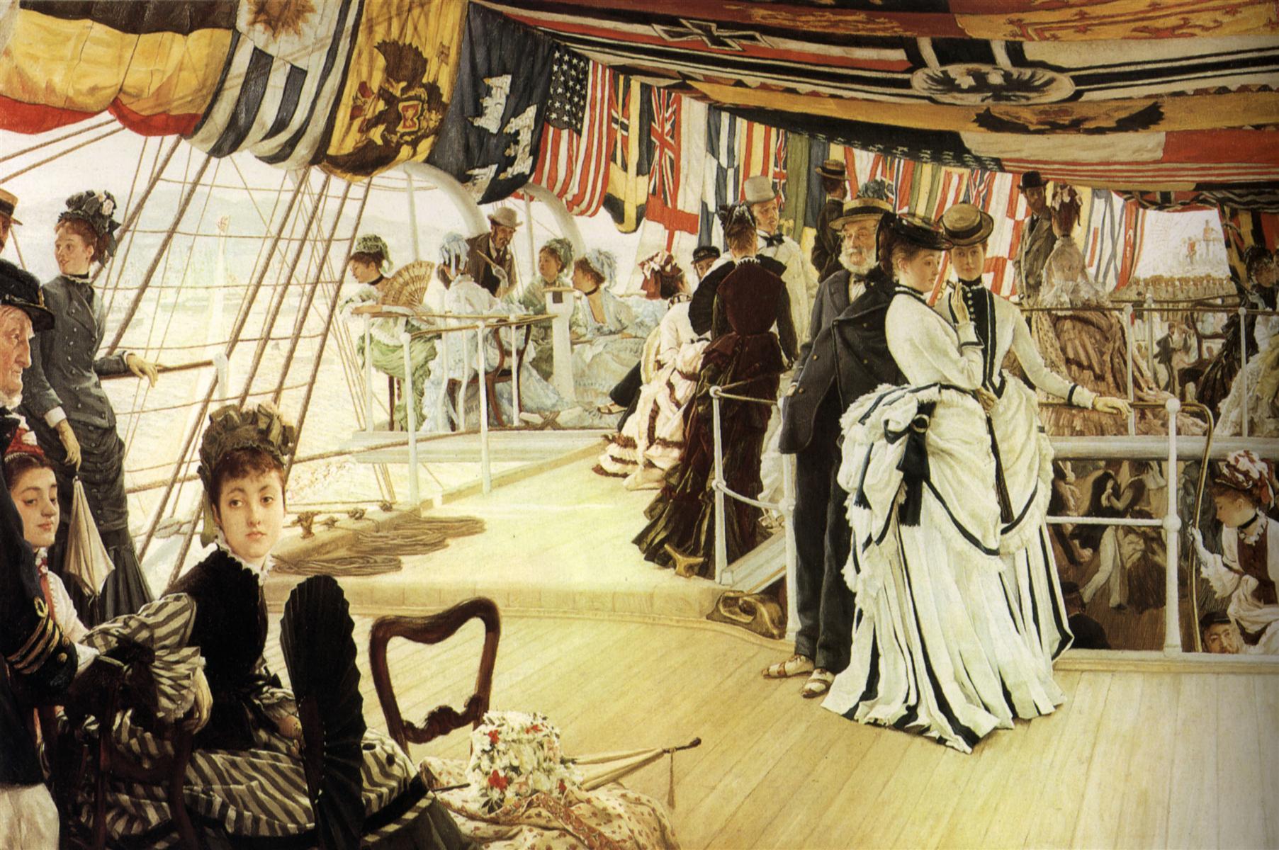 James Tissot Ball on Shipboard 1874 Fine Art Print