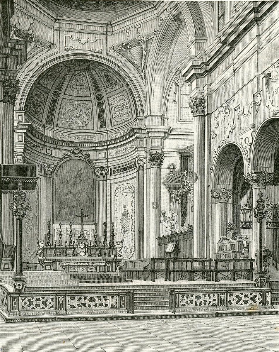 Giuseppe Barberis Interno Della Cattedrale 1898 Fine Art Print