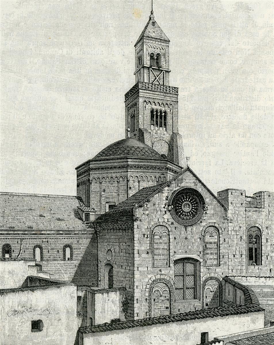 Giuseppe Barberis Rosa, Cupola E Campanile Della Cattedrale 1898 Fine Art Print