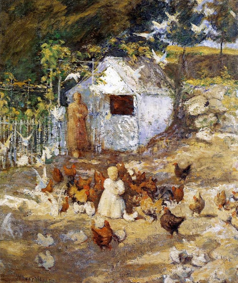 John Henry Twachtman Barnyard 1900 Fine Art Print